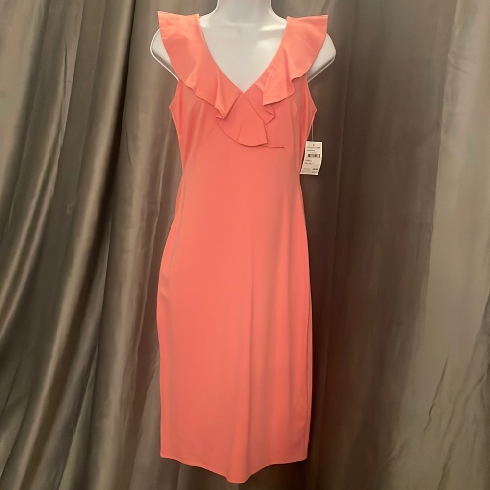 Womens salmon colored dress. Size small.